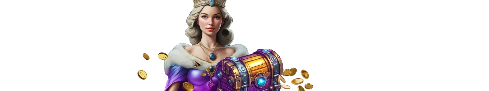 Loki Casino: regina con forziere del welcome pack